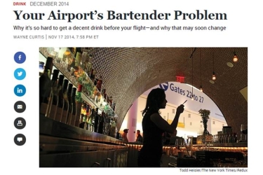 Your Airport’s Bartender Problem